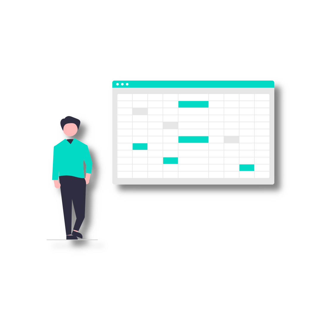 Person standing with computer windows illustration | Sourced from undraw.co